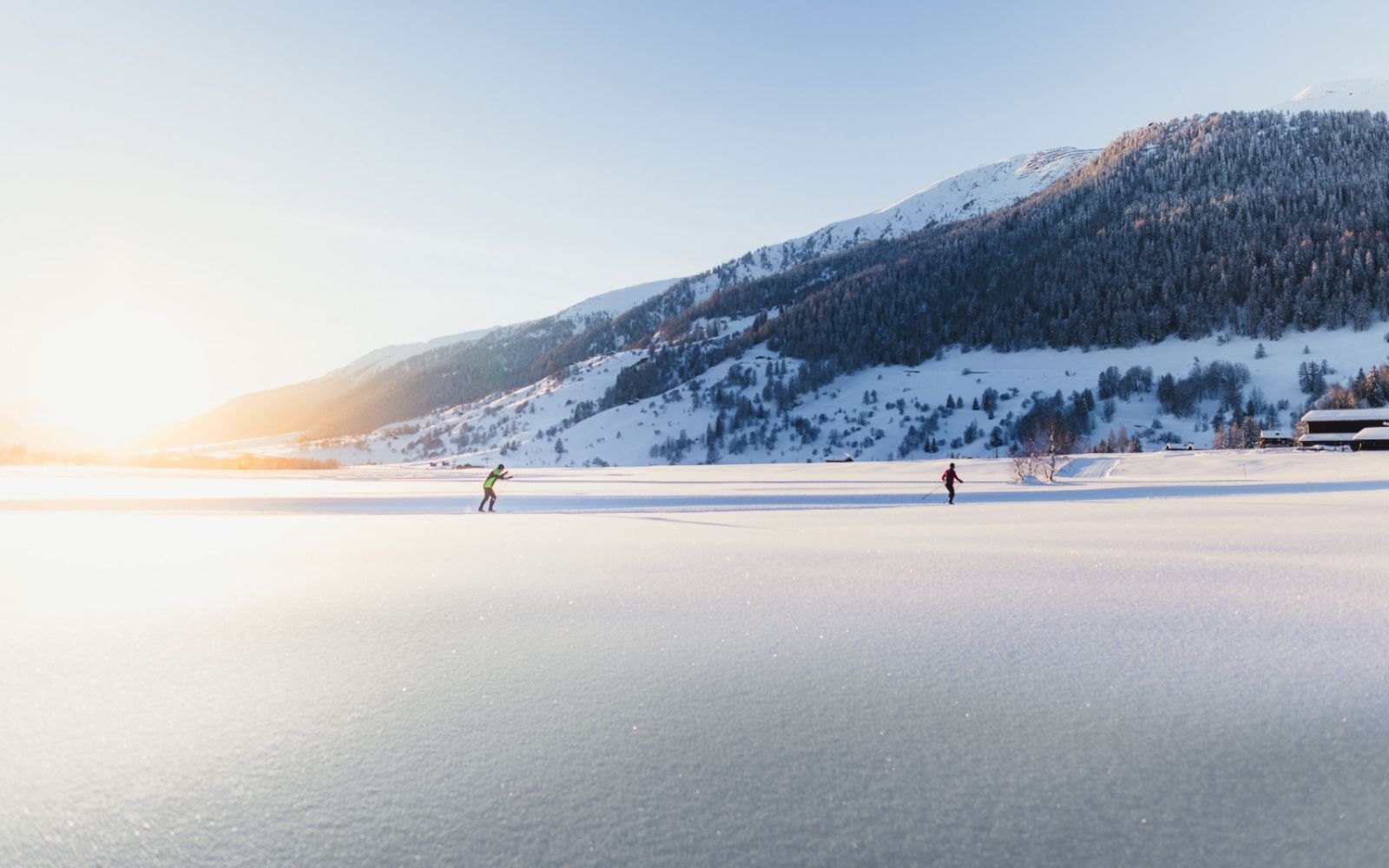 Goms is a paradise for cross-country skiers – offering a variety of different trails